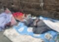 covered bodies of men who reportedly smoked kush