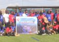 Members of the Sports Writers Association of Liberia (SWAL) gather in Ganta, Nimba County, to celebrate the association’s 39th anniversary with sports and unity-themed activities