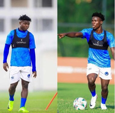Liberian footballers Kindness Cole and Emmanuel Flomo in training with Sudanese club Al Hilal SC, now set to play in the Rwandan Premier League