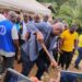 LWSC Deputy Director General Wilson Gaye breaks ground for Pleebo’s first pipe-borne water project in Maryland County, Liberia