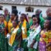 Graduates of Forpoh Vocational Institute pose with officials and instructors during the school’s first graduation ceremony in Grand Kru County, Liberia