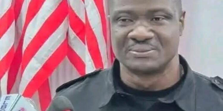 LDEA Officer-in-Charge Fitzgerald T. M. Biago addresses the media in Monrovia, warning that properties linked to illegal drugs will be confiscated by the state