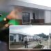 President Joseph Nyuma Boakai pictured alongside images of a fenced villa compound in Foya, Lofa County, amid growing public concern over its funding and ownership