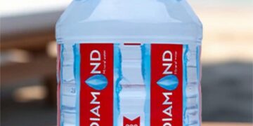 Diamond Mineral Water officials addressing the press in Monrovia, denying social media reports of contaminated bottled water and reaffirming product safety standards.