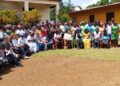 Officials and community members gather in Frank Town, Careysburg, for the mid-term review of the Liberia Women Empowerment Project supported by the World Bank