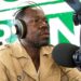 Grand Kru County Development Officer Joe M. Skepeh speaks during a live radio interview dismissing allegations of fund misuse for school construction projects