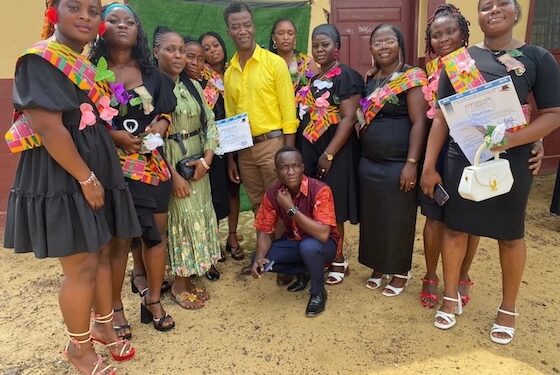 Graduates of Alsandra Vocational and Technical Institute (AVTI) Kakata Branch #2 take part in their first graduation ceremony in Margibi County, urged by Rev. Theophilus S. B. Service to adopt an industrial mindset to create jobs and boost Liberia’s economy.