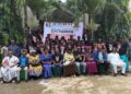 Delegates and bishops from the United Methodist Church’s West Africa Central Conference pose for a group photo during the Youth and Young Adults Gathering in Freetown, Sierra Leone