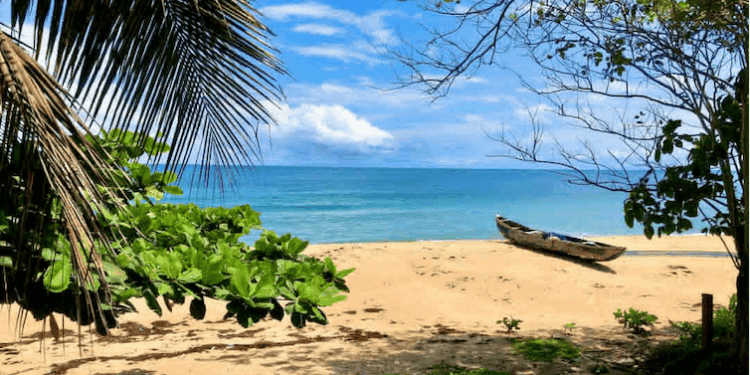 A pristine Liberian beach showcasing the country’s untapped tourism potential as the government rejoins the UN Tourism Organization after 13 years