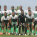 Jubilee FC players pose for a team photo ahead of their return to Liberia’s First Division after a CAS ruling.