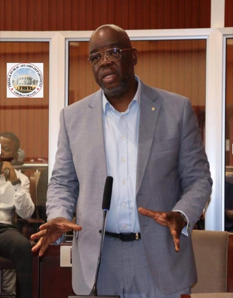 Sen. Edwin Snowe speaks during Senate plenary as he warns of intimidation and verbal attacks from executive officials.