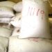 Bags of Toukpeh Cooperative rice damaged by pests inside MOA warehouse in Harper, Maryland County