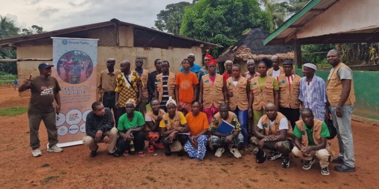 Community leaders participate in SDI’s capacity-building workshop on land and forest governance in Liberia.