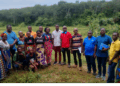 ActionAid Liberia and GAFSP assessment team with local farmers during a SADFONS impact review visit at the 21st Century Rice and Vegetable Cooperative in Montserrado.