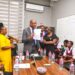 Nimba schoolgirls meeting Representative Taa Wongbe ahead of the National Girls Summit 2025