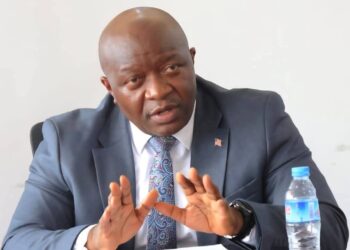 Finance Minister Augustine Ngafuan speaking during a policy discussion in Monrovia