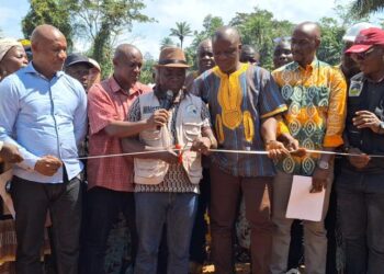 Government officials launch rehabilitation of rural farm-to-market roads in Lofa County under the IFAD-funded TCEP II project