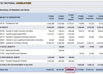Fact Check: Updated financial statement shows Legislature spent US$39.6m in 2025 and gets US$51.7m in draft 2026 budget