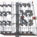 Technicians install new floodlights at the SKD Sports Complex during the renovation works.