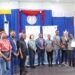 Liberian fisheries officials, EU Ambassador Nona Deprez, and university students pose during the launch of the 2025 World Fisheries Day debate at the University of Liberia.