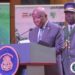 President Joseph Boakai delivers remarks at ARMFA General Meeting on road financing and climate-resilient infrastructure in Monrovia.