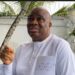 Simeon Freeman speaking during an interview criticizing Liberia’s national budget
