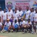 Group photo of Liberian pickleball players at Invincible Sports Park during the first national pickleball tournament in Monrovia, Liberia.