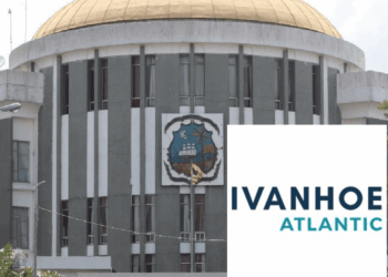 Liberia Capitol Building as Senate reviews Ivanhoe Atlantic mining concession agreement