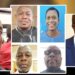 A collage of Stanton Witherspoon, former President George Weah, and the individuals whose deaths and disappearance were used in political propaganda
