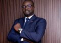 Habib Dia, managing director of SUNU Assurances Liberia, poses for an official portrait following his election as ECOWAS Brown Card chairman