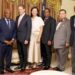 Liberian President Joseph Boakai meets with foreign and national officials during discussions linked to the Ivanhoe Atlantic infrastructure agreement