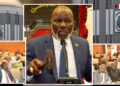 Editorial montage showing Speaker Richard Nagbe Koon holding a gavel inside the Liberian House of Representatives, with lawmakers raising hands during session debates on quorum compliance