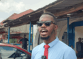 Sheikh Mamade ‘Sekou’ Kamara addresses reporters in Paynesville, accusing the government of violating a Supreme Court mandate during Red Light eviction enforcemen