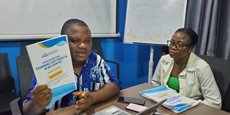 CENTAL researchers present CSDF expenditure findings during press briefing in Monrovia