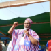 Senator Nathaniel McGill addresses CDC supporters in Gbarnga as he declares former President George Weah obligated to run in the 2029 elections