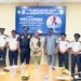 Newark Mayor Ras Baraka and Monrovia officials pose with Liberia National Police leadership during partnership visit in Monrovia
