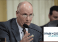 Rep. John Moolenaar speaking at a congressional hearing, highlighting U.S. concerns about Liberia’s Liberty Corridor rail project and its links to Chinese-owned firms.