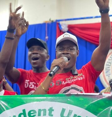Former Assistant Minister Carlos Tingban speaks at SUP’s 55th Anniversary in Monrovia reaffirming support for President Boakai