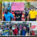 A collage showing STAND protest leaders and demonstrators marching with placards as the group declares it will defy police orders and proceed with the December 17 protest at the Executive Mansion.