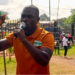 Fedrick Gunor Howard speaking passionately during a Unity Party fundraising rally in Zwedru, confronting VP Koung over grassroots neglect