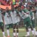 Grand Bassa County players celebrate during their 2–0 victory in a decisive Group C match at the 2025–26 National County Sports Meet.