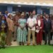 Officials and business leaders pose at the launch of Golden Touch Corporation’s Compliance Services Center in Monrovia.