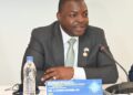 NaFAA Acting Director General Cyrus Saygbe speaking at the Legislature during budget testimony.