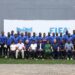 Group photo of 22 Liberian goalkeeper coaches and FIFA instructors at the LFA headquarters during the Elite Youth Goalkeeper Workshop.