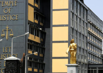 Temple of Justice building in Monrovia, where Judge Willie removed a juror from the Capitol arson trial for giving false information under oath.
