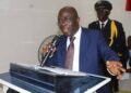 Chief Justice Yarmie Q. Gbeisay speaking at the Liberia National Bar Association convention, warning of rising threats to judicial independence