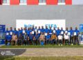 Group photo of LFA and FIFA instructors with 23 goalkeeper coaches at the conclusion of the Elite Youth Goalkeeper Coaches Workshop in Monrovia