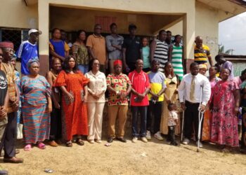 Community members and local leaders gather in Kakata during LEMCOL constituency consultation