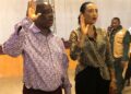 Kimberly Toure and James D. Smith being sworn in during the ALCC General Assembly in Paynesville