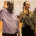 Kimberly Toure and James D. Smith being sworn in during the ALCC General Assembly in Paynesville